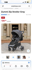 Zummi zip stroller/pram- black