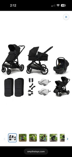 Double zummi pushchair - double, in